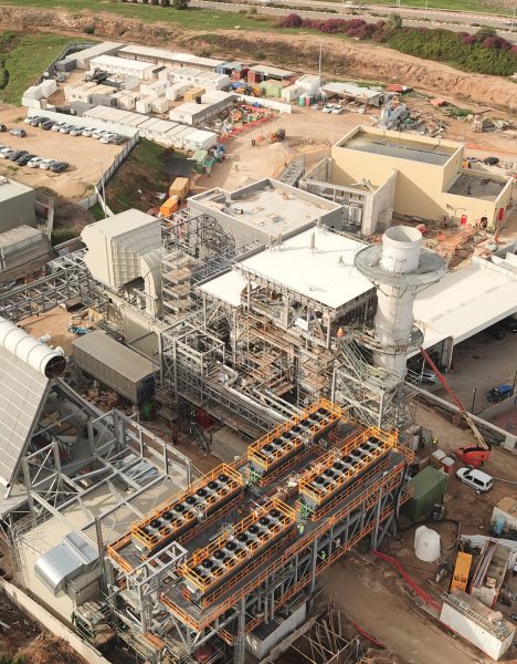 Construction of a power plant in the Sugat factory