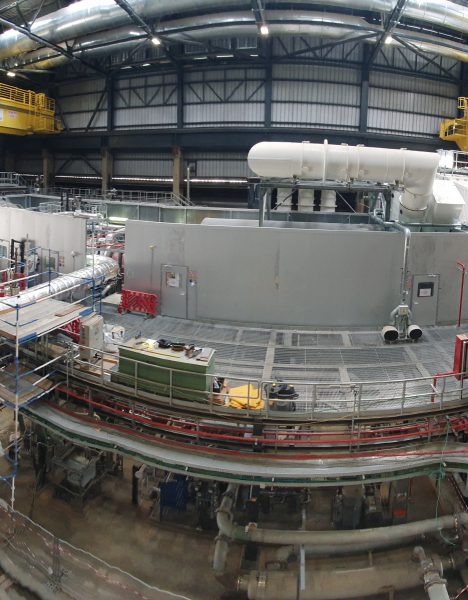 Installation of a turbine in the Be’er Tuvia IPM power plant