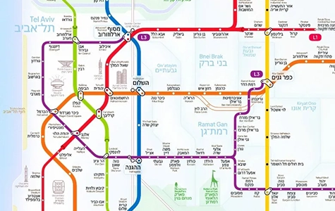 מערכת כרטוס רכבת קלה תל אביב, הקו הירוק והסגול